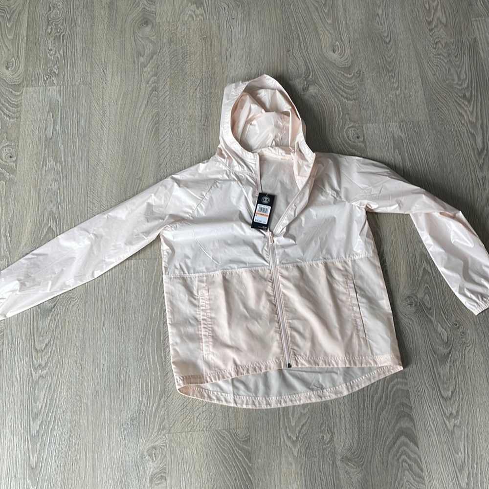 Brand new under armour with tags pink light wind breaker